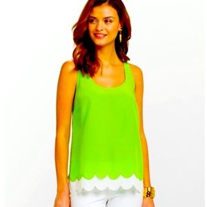Lilly Pulitzer 100% Silk Carlina Top